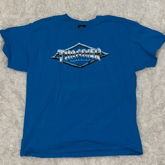 Thrasher Royal Blue Logo Tee - Picture 1 of 3